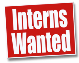 Interns wanted poster